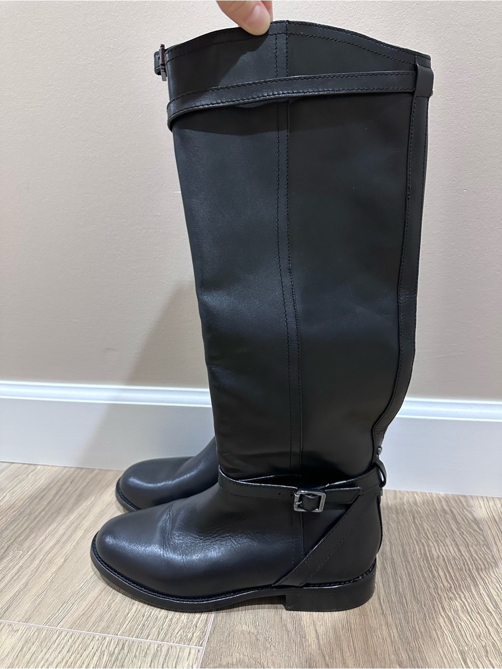 ANTONIO MELANI Black Over-the-Knee Riding Boots